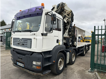 Автоманипулятор MAN TGA 35.430 8x2 + CRANE HIAB 700 E-6 + JIB 165X-3 - RETARDER - PLATFORM 6m70~8m50 EXTENDABLE - MANUAL GEARBOX ZF - LIFT + STEERING AXLE: фото 2