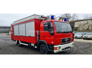 Грузовик с закрытым кузовом MAN 10.163 L2000 Feuerwehr GWG Nur 6.300km  ELRO/VET MAN 10.163 L2000 Feuerwehr: фото 2