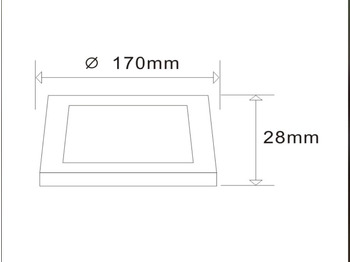 Строительное оборудование Unused 80 xLED Panel Surface mounted 12W - LED SMD - square - 3000K (warm white) - 960 Lumens - Dimensions: 160mm x 28mm - (AC220-240V) 50/60 Hz - Driver included - IP20 - Lifetime: 30.000 hours - Bea: фото 3