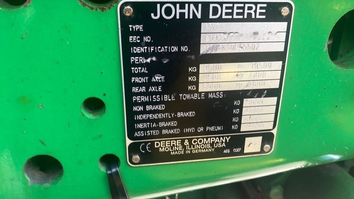 Трактор John Deere 6830: фото 26