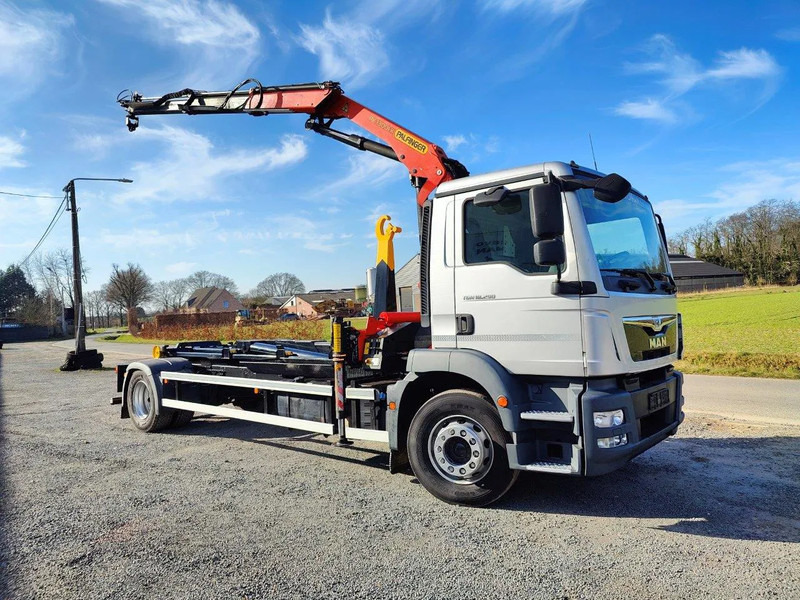 Крюковой мультилифт, Автоманипулятор MAN TGM 18.290 Container + Palfinger PK13001: фото 1