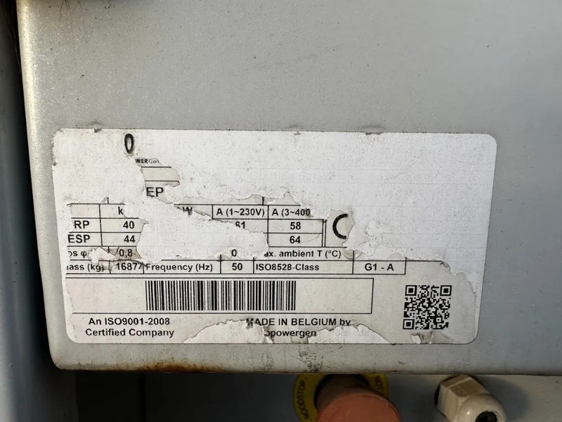 Электрогенератор Europower EPUS44TDE Kubota Leroy Somer 44 kVA Supersilent Rental generatorset: фото 14