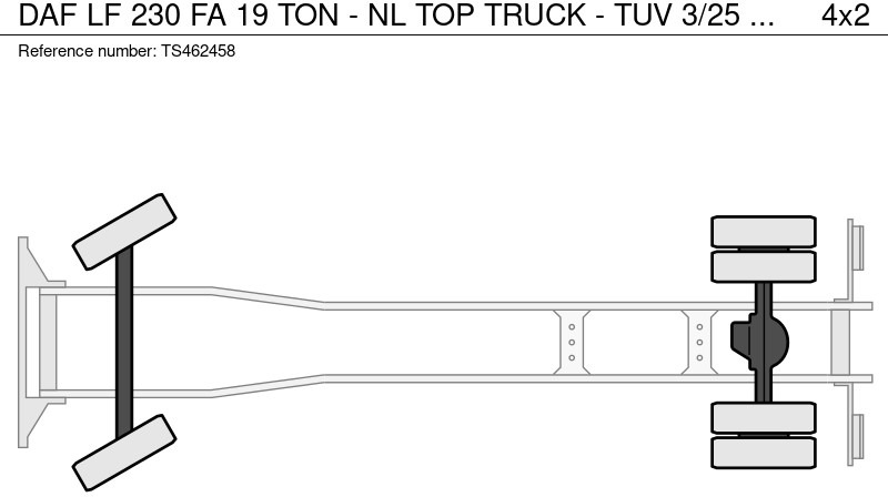 Грузовик с закрытым кузовом DAF LF 230 FA 19 TON - NL TOP TRUCK - TUV 3/25: фото 14