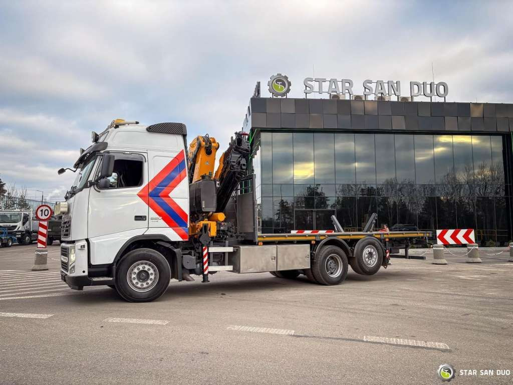 Автоманипулятор, Грузовик бортовой/ Платформа Volvo  FH 16 520 6x2 EFFER 370 Winch Crane Kran: фото 7