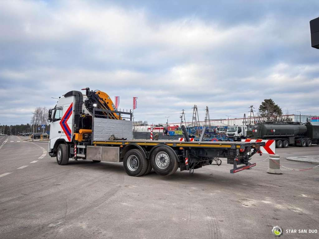 Автоманипулятор, Грузовик бортовой/ Платформа Volvo  FH 16 520 6x2 EFFER 370 Winch Crane Kran: фото 11